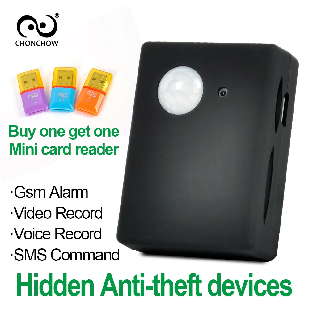 ChonChow Mini Gsm Pir Alarm X9009 FK-007X Wireless Infrared Camera GSM Tracker Autodial PIR MMS Spy Listening Device