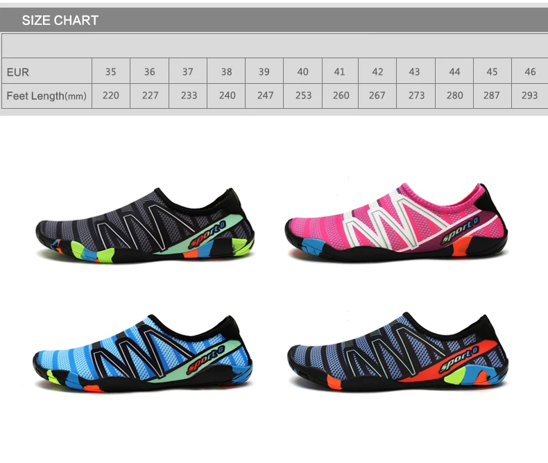 Water Shoes Aqua Shoes Beach Swimming Shoes Men Breathable Slip-on Sport Sneakers Lightweight Upstream Shoes (5)