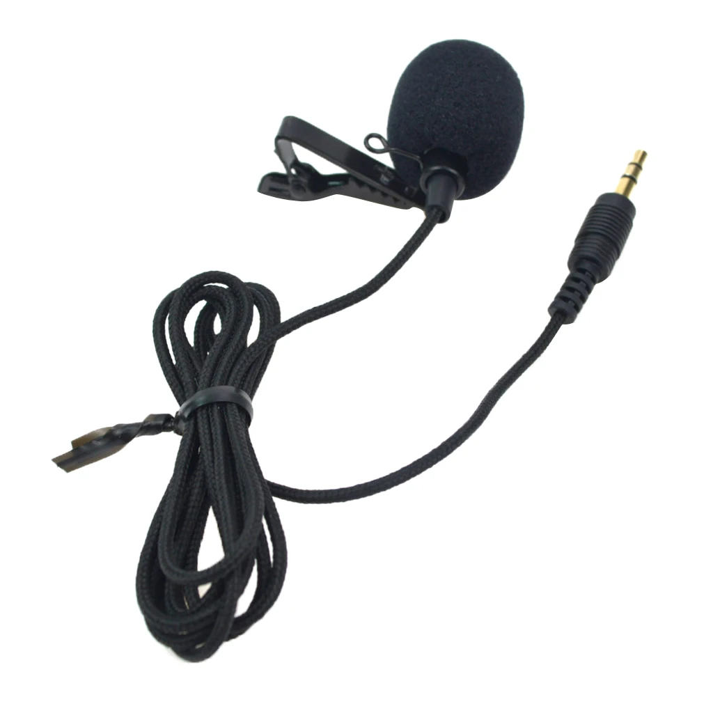 External Lavalier Lapel Clip-on Condenser Microphone for GoPro Hero 3 3+ 4