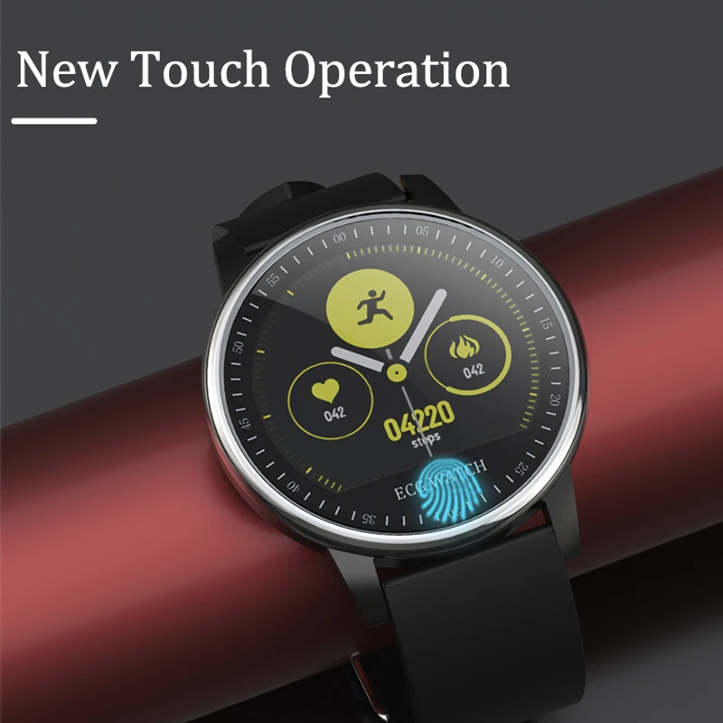 Intelligent Blood Pressure Monitoring IP68 Waterproof IOS IP6 7 8 X Smart Watch