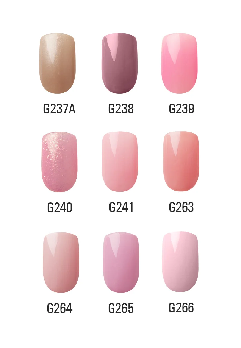 Lucky color Nude УФ гель лак для ногтей розовый долговечный замачиваемый светодиодный лак для маникюра красоты DIY гель лак для ногтей Инструменты 9 цветов 10 мл