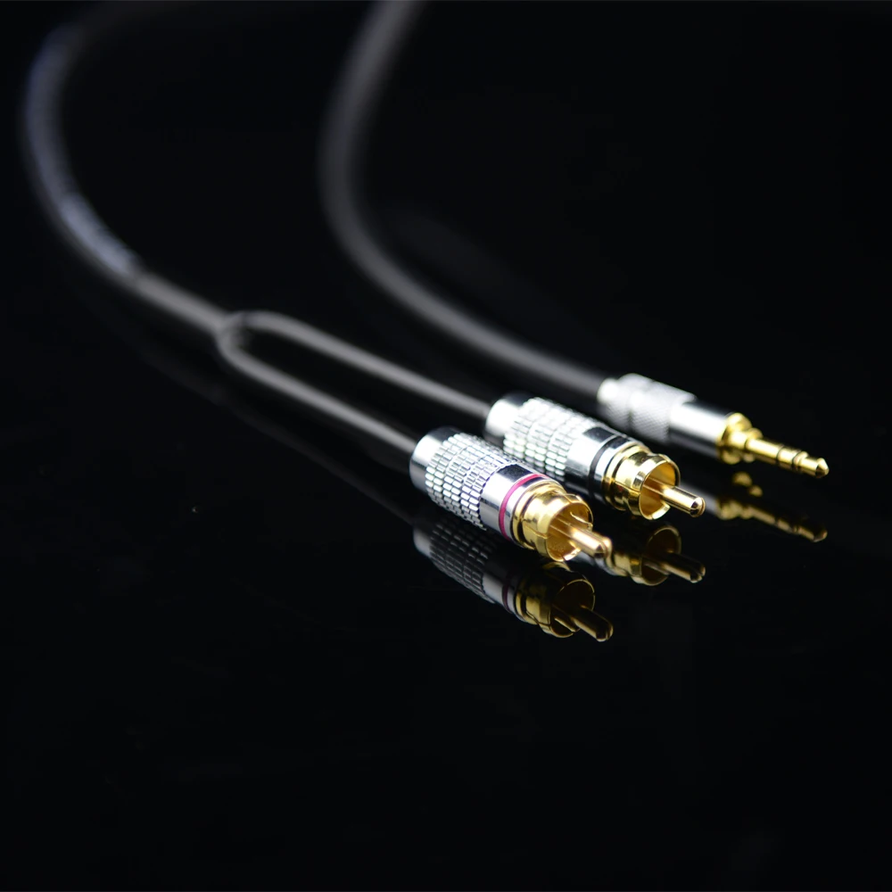 

MonsterProlink Standard 100 Audio Cable Stereo 3.5mm to 2 RCA Y cable for MP3 CD DVD TV, Audiophile cable Free Shipping