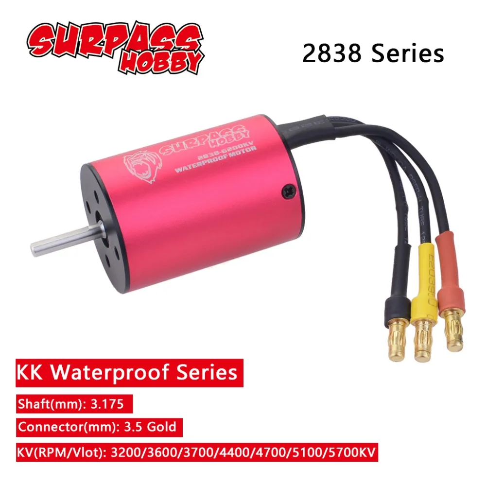 Moteur Brushless 2838 3200KV à 5700KV pour Voiture RC 1/10 1/12