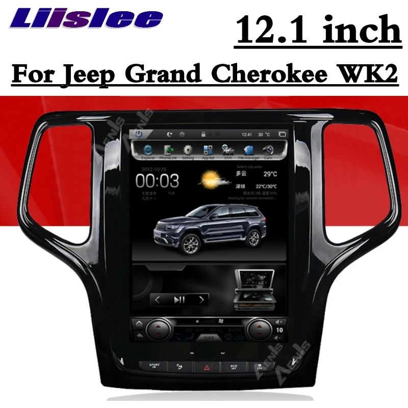 For Jeep Grand Cherokee WK2 2011~2018 NAVI 2G RAM LiisLee Car Multimedia GPS WIFI Audio Radio Navigation MAP Large Screen 5