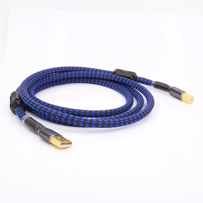  2/3/5ft Gold plated Audiophile USB DAC Cable A to B OCC Audio Hifi Cable