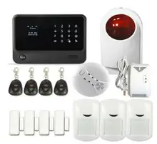 Envío libre de DHL sistema sistema de alarma sms de alarma wifi IOS Android APP Sistema de Alarma Antirrobo Inalámbrica 433 MHZ GSM SMS de la seguridad Casera alarma