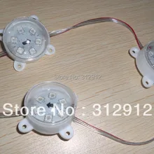 DC12V WS2811 пиксельный модульный, с 6 шт. 5050 RGB SMD светодиодный, диаметр 45 мм, 20 штук веревочке; с прозрачный провод и прозрачный чехол для телефона