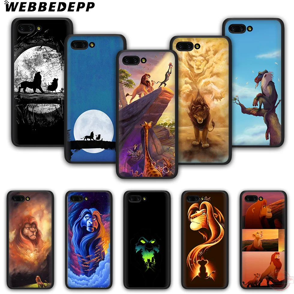 

WEBBEDEPP Lion King Lion Simba TPU phone case for Honor 6A 7A 2GB/3GB Pro 7C 5.99in 7X 8X 8C 9 10 Note10 for Honor 8 9 10 Lite