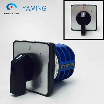 

Yaming Electric ON-OFF 2 position 0-1 cutoff Rotary Switch 3 knots Selector Changeover Universal Switch YMW26-32/3