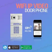 Wireless Wifi IP Video door intercom Camera Doorbell SmartPhone Remote Control IP Smart Doorbell via ISO Andrio system Tablets