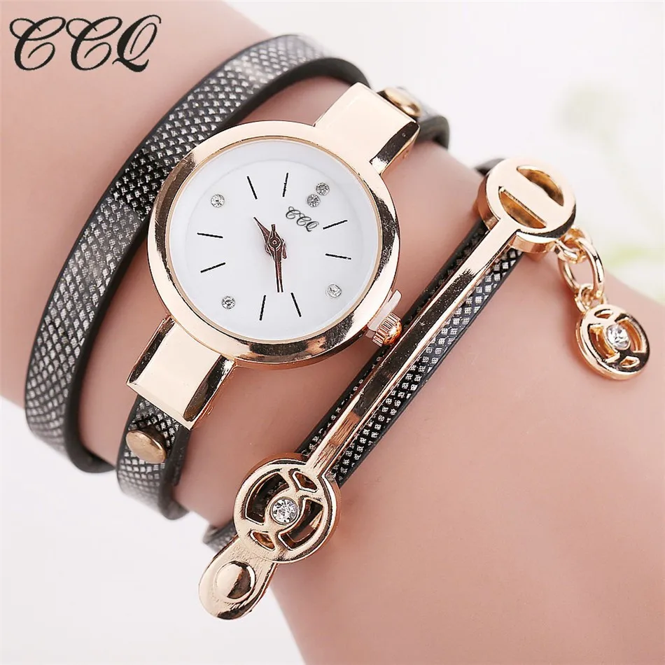 

Fashion Women Leather Bracelet Watch Casual Women Wristwatch Luxury Brand Quartz Watch Relogio Feminino Gift 1657