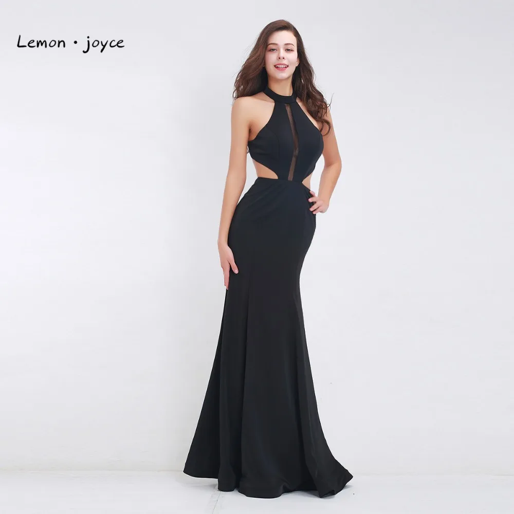 

Black Sexy Evening Dresses for Ladies 2019 New Arrival Backless Long Women Gowns Summer Style Special Occasion Dresses