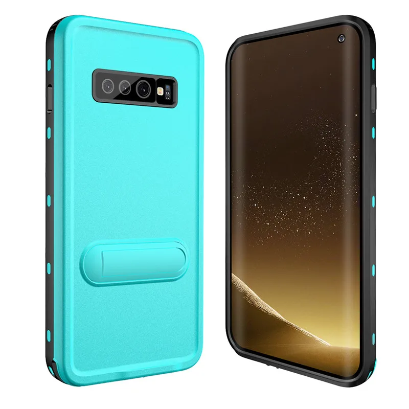 blue Защитный чехол S10 Plus 360 с полной защитой 3m водонепроницаемый чехол для samsung Galaxy S10 Plus Note 9 Прочный Силиконовый противоударный чехол - Цвет: blue