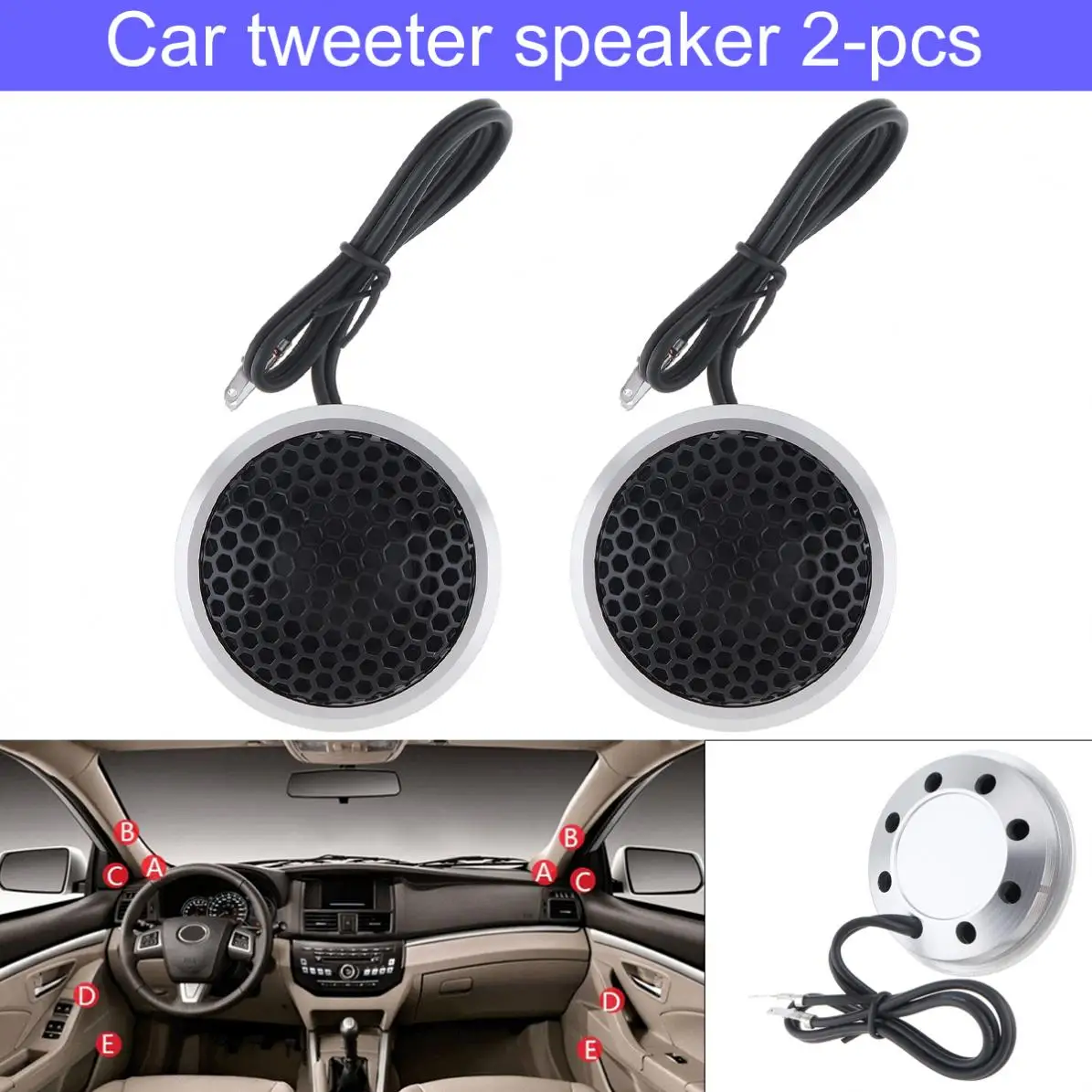Escudo de Seda Falantes para o Sistema Áudio do Carro Pces Durável Alumínio Estiramento Filme Alta Eficiência Mini Cúpula Tweeter Alto 2 150 w 25mm 8 escudo de seda estiramento filme alta eficiência