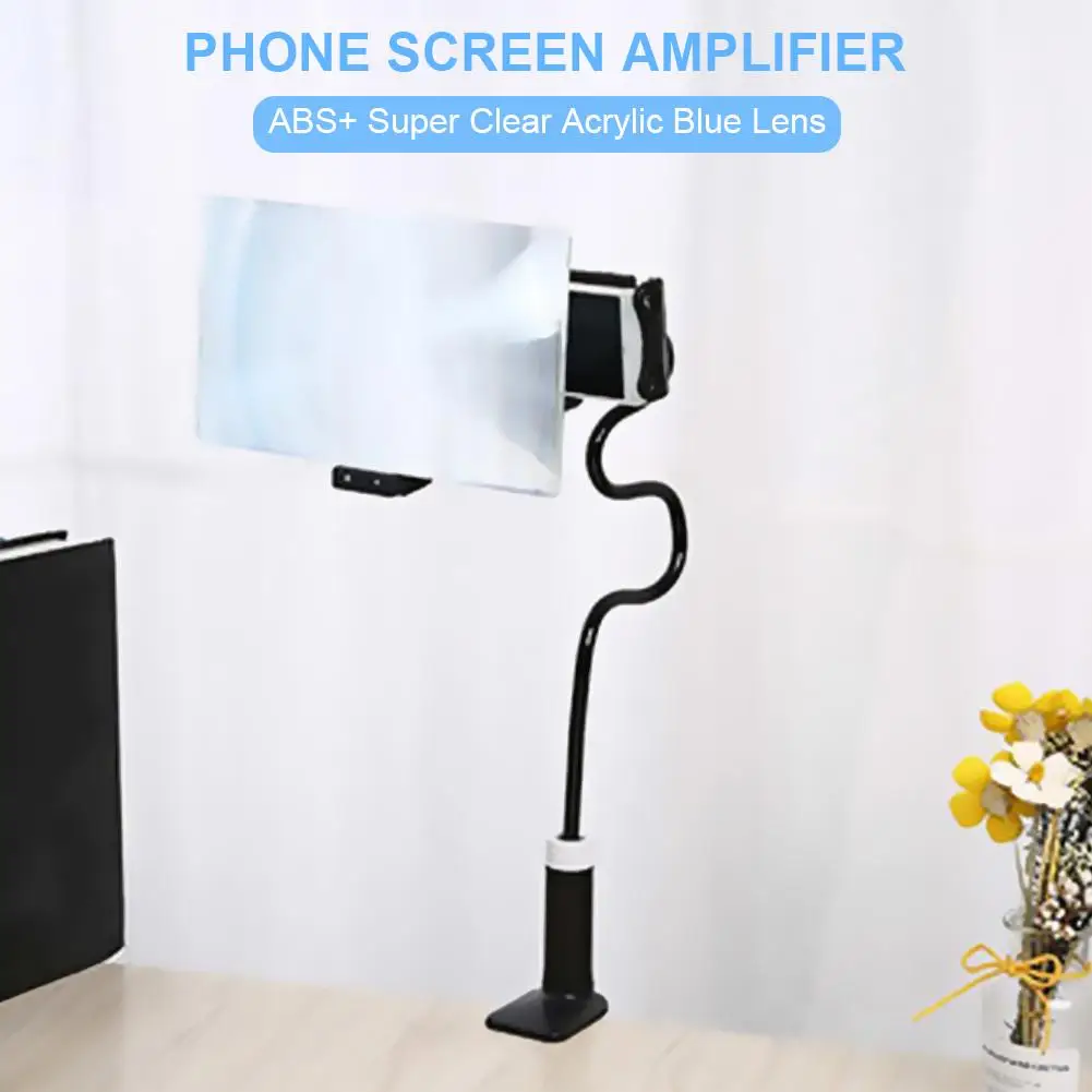 

8 Inch HD Mobile Phone Screen Amplifier Lazy Bracket Innovative Cellphone Stand Desk Universal Holder Phone Screen Magnifier