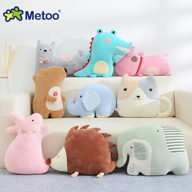 

Metoo Dolls Stuffed Toys rabbit biscuit crocodile animal pillow rabbit cat dog cushion plush long strip pillow nap pillow