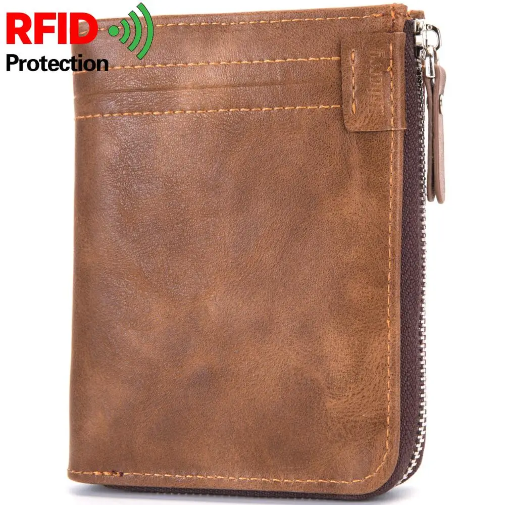RFID воровство Защита сумка для монет мужские кошельки на застежке-молнии известный бренд мужской s кошелек мужские кошельки дизайн топ мужской кошелек