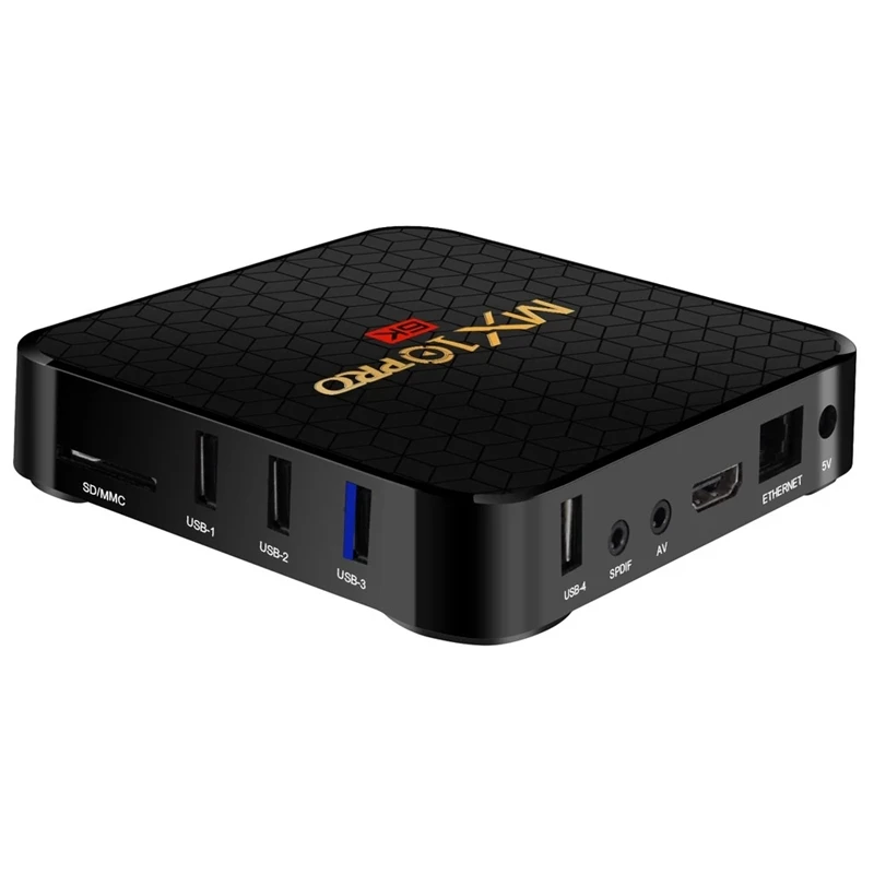  Mx10 Pro Smart Tv Box Android 9.0 Allwinner H6 Uhd 4K Media Player 6K Image Decoding 4Gb / 32Gb 2.4