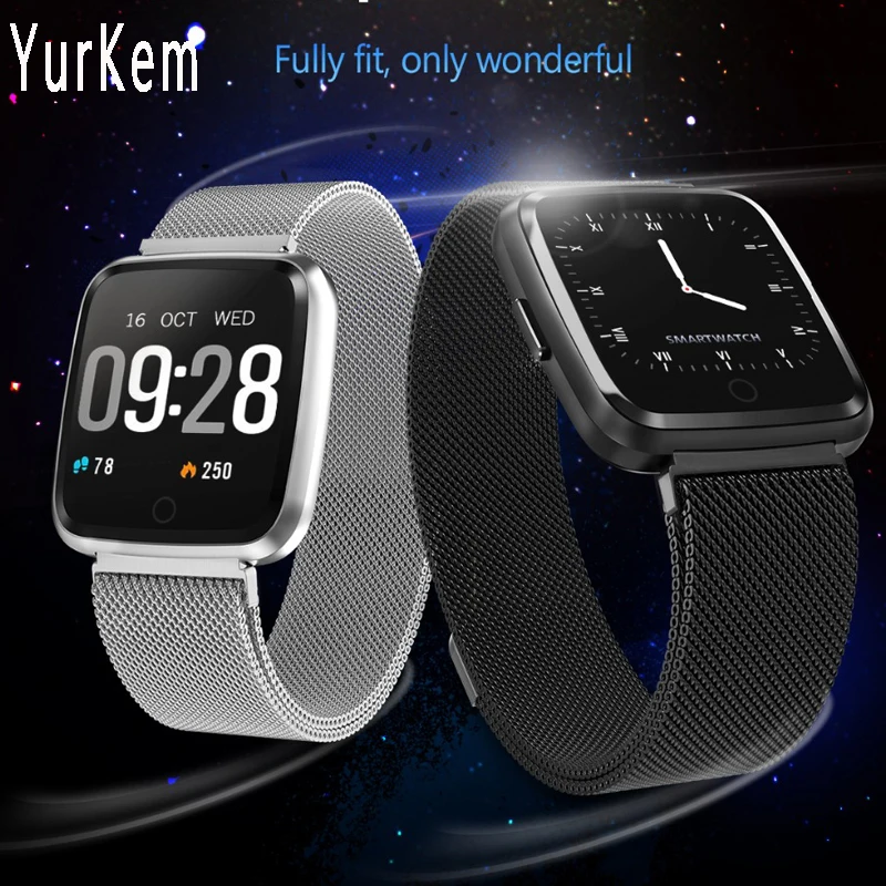 

Smart Watch Waterproof Y7 Smart Bracelet Blood Pressure Heart Rate Monitor Smartwatch Bluetooth connected Android xiomi IOS