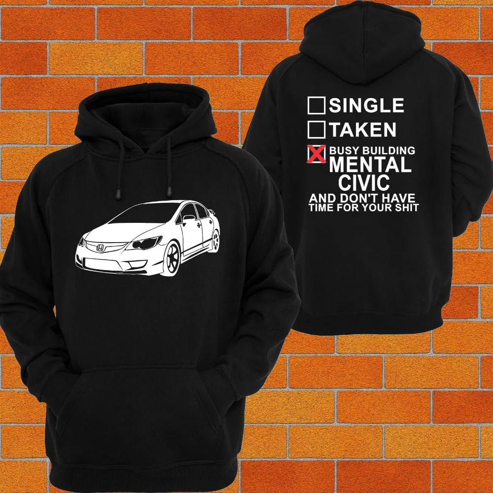 Толстовка свитшот или майка Hon CIVIC FD mugen Turbo Vtec 8 го поколения JDM Тип R|Толстовки и