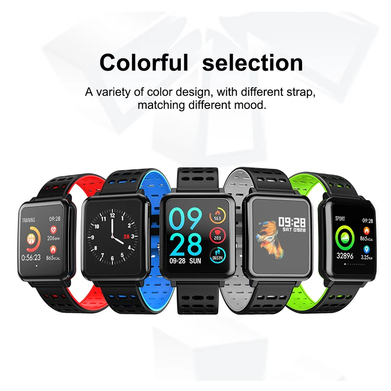 Q8 Smartwatch IP67 Waterproof Wearable Device Bluetooth Pedometer Heart Rate Monitor Color Display Smart Watch For Android/IOS