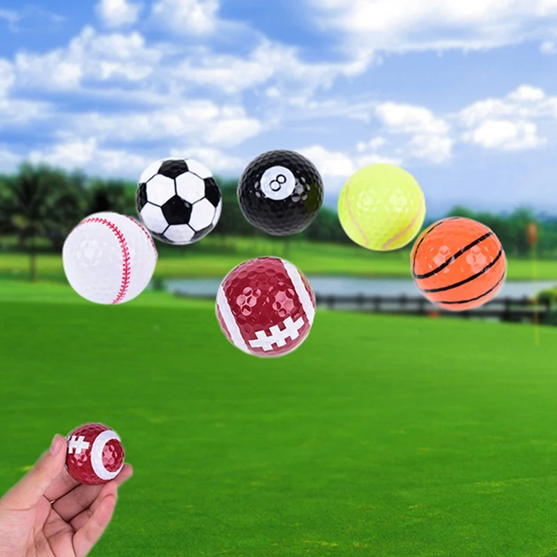 6 шт. новинка красочные спортивные мячи для гольфа мяч для гольфа сильная устойчивость силы Спорт практика забавные шары подарок Крытый