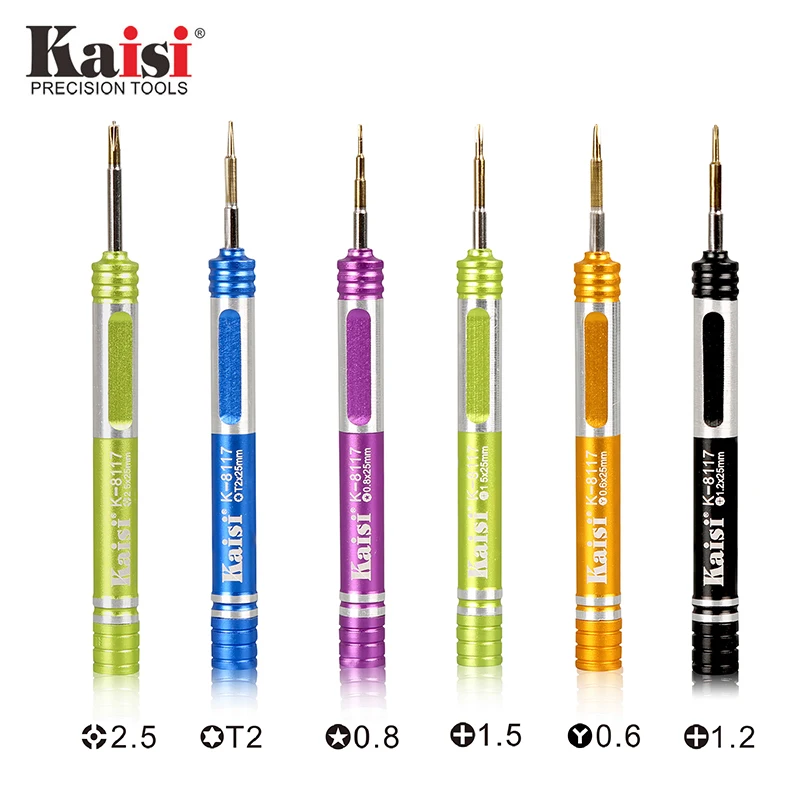 

Kaisi Precision Magnetic Screwdriver Multifunctional Repair Tools For iPhone 6 7 8 Phillips Torx Hex Y-Type Pozidriv K-8117