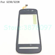 원래 3.2 인치 노키아 5228 5230 5232 5233 5235 5236 523 센서 터치 스크린 디지타이저 전면 유리 무료 배송 + 도구(China)