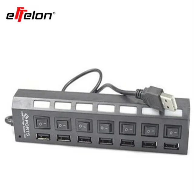 Modest effelon 7 Ports High Speed USB 2.0 480Mbps USB Charger On/Off Switch Portable USB Splitter Peripherals Accessories For Computer Modest effelon 7 Ports High Speed USB 2.0 480Mbps USB Charger On/Off Switch Portable USB Splitter Peripherals Accessories For Computer