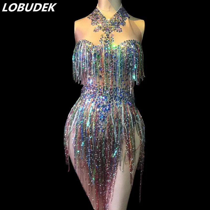 colorful-sequins-fringes-crystal-bodysuit-women-stage-performance-dance-costume-nightclub-singer-show-tassel-sleeveless-leotard