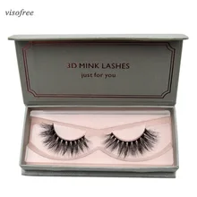 Visofree 1 пара 3D накладные ресницы полный объем норковые ресницы легкие мягкие ресницы, наращивание ресниц естественные длинные норковые ресницы