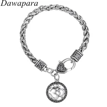 Давапара Мандала индуистский Йога браслеты религиозные индийские ювелирные изделия для мужчин круглой формы браслеты с подвесками винтажные амулеты ювелирные изделия