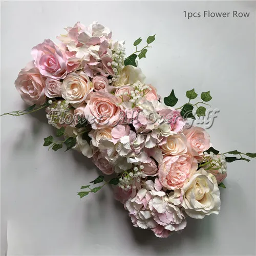 3D искусственный ряд цветов и поддельные цветы бегун использовать розовый пион для Свадебные фоновые декорации DIY - Цвет: GY701r-5