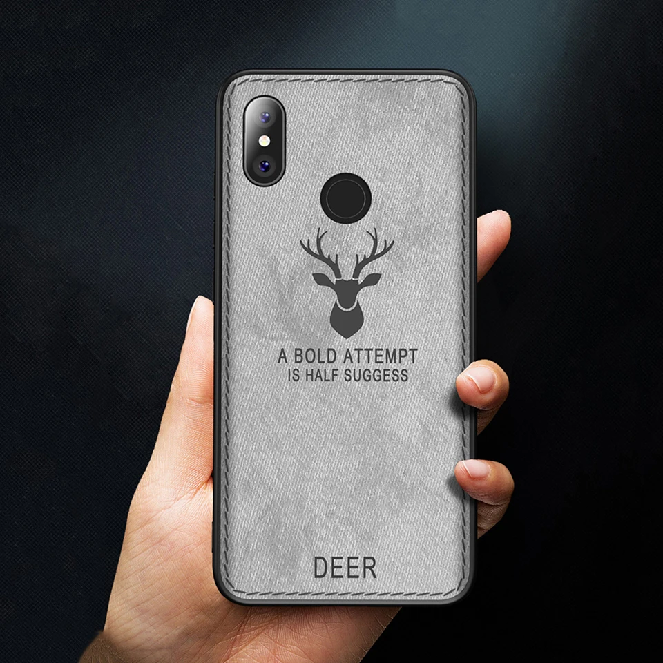 Брендовый Модный чехол с мягкими краями для Xiaomi Redmi Note 5 Pro деловой стиль из холста