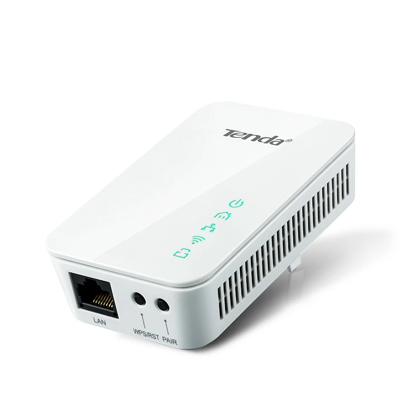 Tenda P202+ PA202 Mini 300 Мбит/с PowerLine Ethernet адаптер, PLC Адаптер, совместимый с беспроводным Wifi роутером, IPTV, Plug and Play