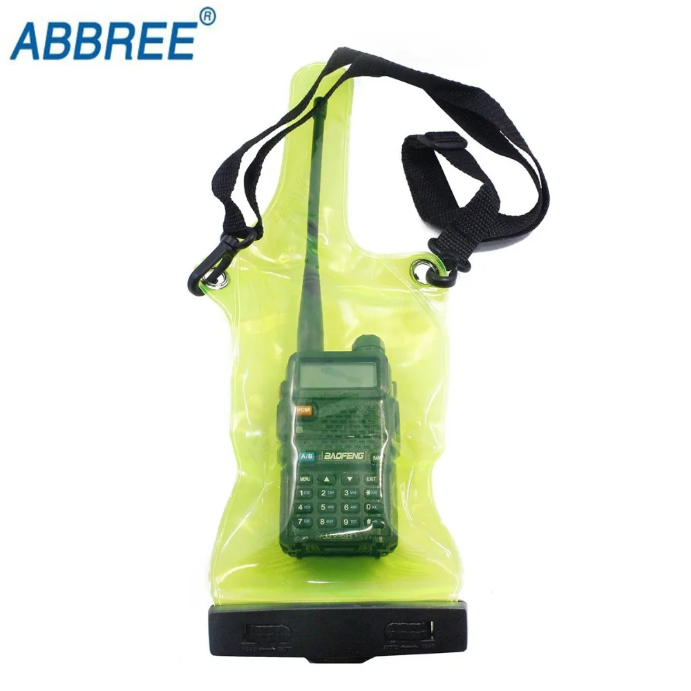 

ABBREE Two way radio universal waterproof case for Baofeng radio case UV-5R BF-888S UV-82 GT-3 UV-B5 TYT TH-F8 walkie talkie