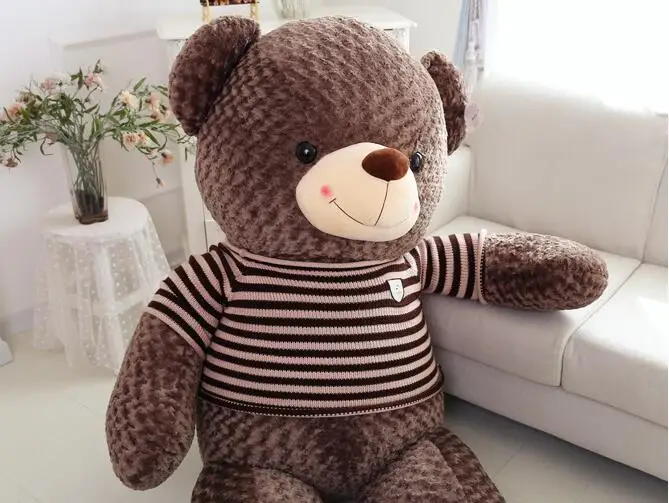 150 cm gran oso de peluche juguetes de peluche brinquedos SBear casco emi oso del peluche oso peluche piel juguetes
