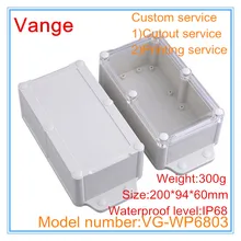 5 шт./лот умный ящик проекта IP68 Водонепроницаемый ABS пластиковая распаечная коробка для наложения оболочки проводов разъем под водой 200*94*60 мм