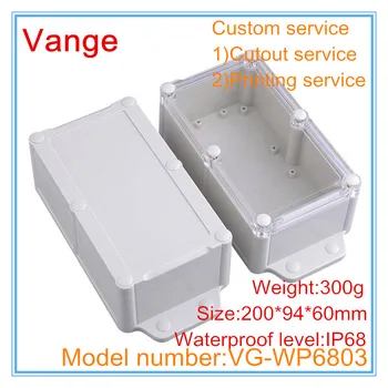 

5pcs/lot smart project box IP68 waterproof ABS plastic junction box for wire connector under the sea 200*94*60mm
