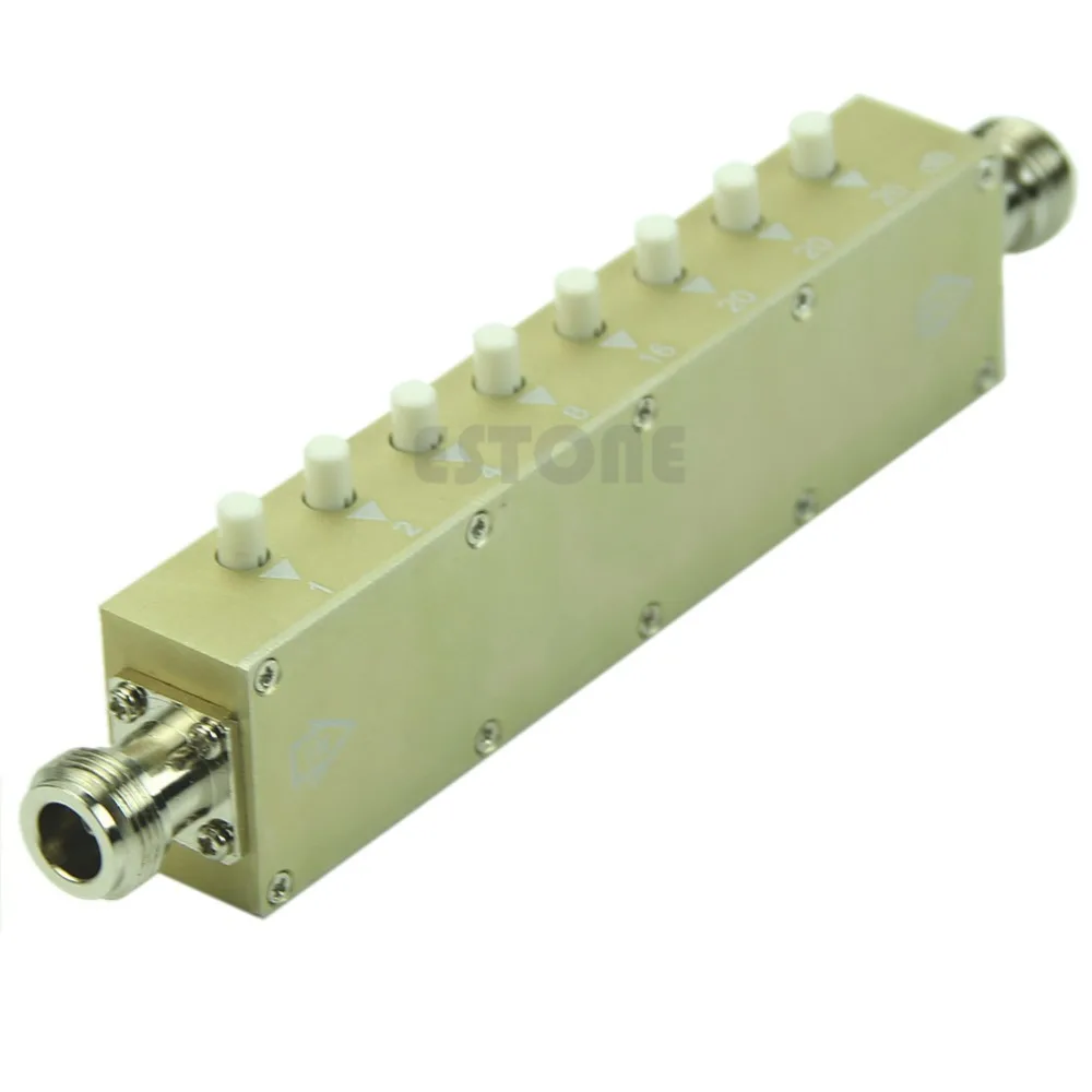 

2019 hot OOTDTY Adjustable Variable Attenuator N 5W 0-90dBi DC-2.5GHZ 50ohm RF Coaxial 8-key