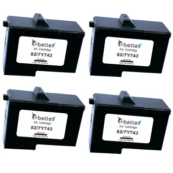 

4PK,Printer Ink Cartridge for Lexmark 82 & Dell 7Y743 X5100 X5150 X5190 X5200 X6100 X6150 X6170 X6190 X65 Z55 Z65 A922 A924 A940