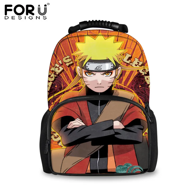 

FORUDESIGNS Anime Naruto Backpacks for Women Men Travel Female Laptop Felt Backpack Cartoon 3D Printing Daily Pack Mochila Mujer