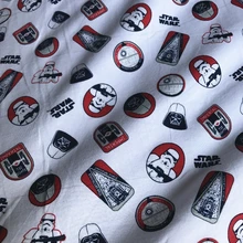 Мультфильм Звездные войны Штурмовик Дарт Вейдер лайкра хлопок ткань лоскутное шитье Детская одежда пижамы ручной работы DIY текстиль подарок