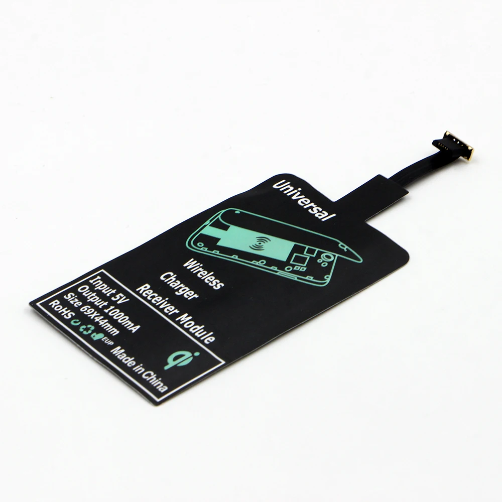 Android Micro USB Универсальное Qi Беспроводное зарядное устройство приемник Зарядка адаптер приемник Pad катушка чип для samsung HUAWEI