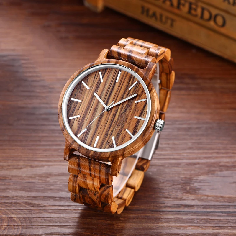 

Portable Man's Watch Wooden Watch Quartz Analog Movement Fashion Casual Man Wristwatch Waterproof Male Clock Relogio Masculino