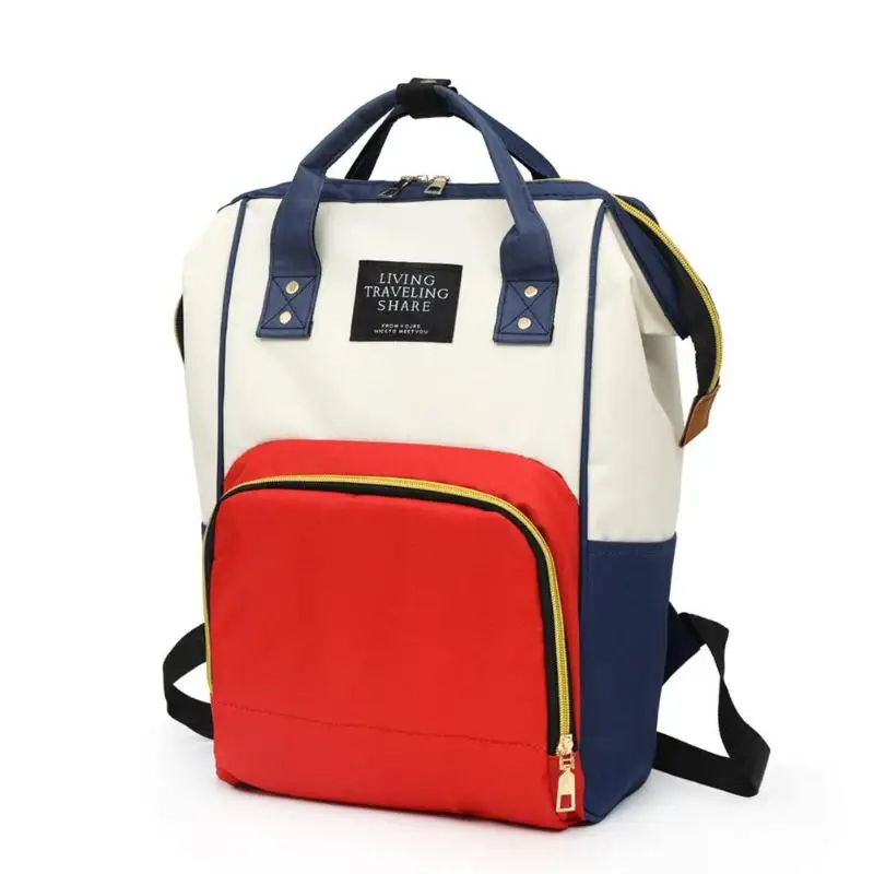 Мода usb зарядка мягкий подгузник сумки большой емкости водонепроницаемый дорожный рюкзак для матерей детские подгузники сумка для