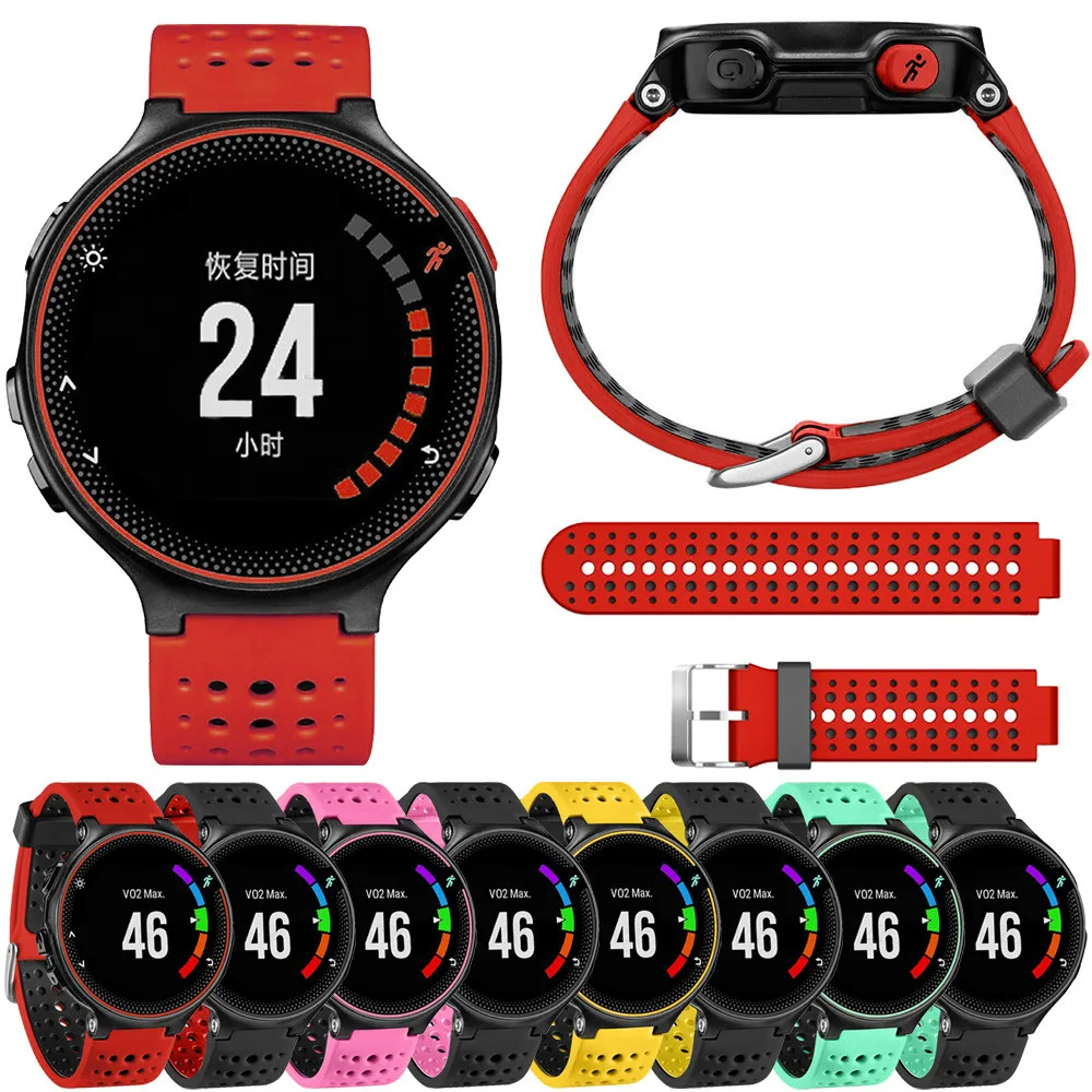 HIPERDEAL запасной ремешок для часов из мягкого силикона Garmin Forerunner 235 15J Прямая