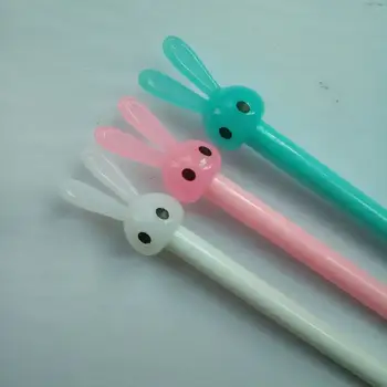 

160pcs/lot Neutral Pen Adorable Meng Rabbit Neutral Pen Cartoon Creative Jelly Student Stationery Signature Pen Candy Color