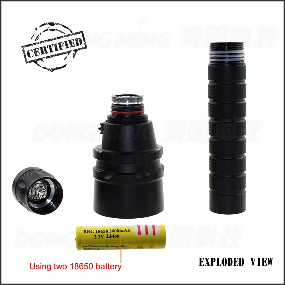 Высокая Мощность Дайвинг 5x CREE Lanterna светодиодный xm-l XML T6 18650 фонарик черный чехол 5 светодиодный фонарь для дайвинга Водонепроницаемый