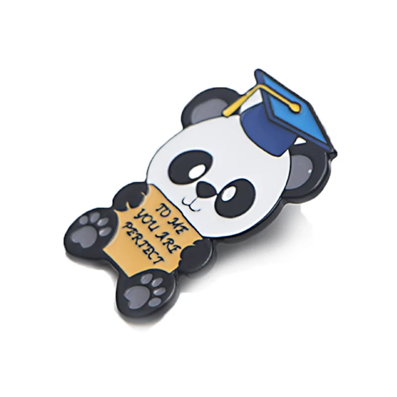 V282 To Me You Are Perfect Panda Pins эмалированные Броши для женщин и мужчин нагрудная булавка мультяшный металлический значок воротник ювелирные изделия Выпускной подарок